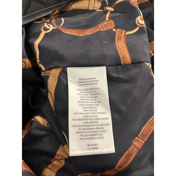 Lauren Ralph Lauren Black Diamond Quilted Hooded Parka Jacket Womens Size Medium - Picture 10 of 10